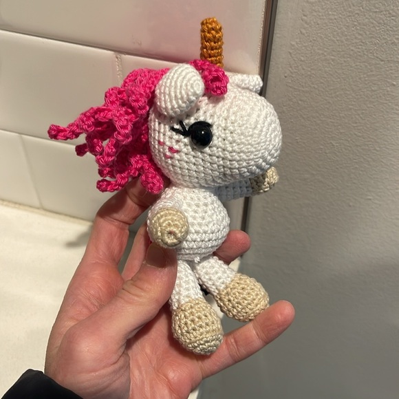 Handcrafted Unicorn 🦄 Amigurumi Decor Toy Crochet Figure Doll Magic Fantasy - Picture 10 of 12